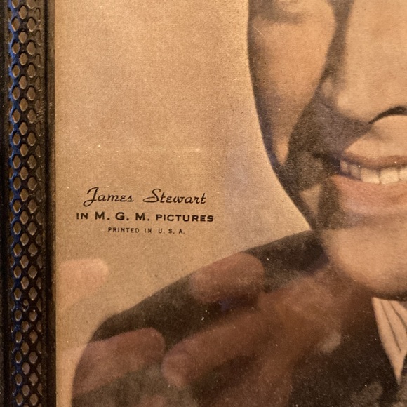 Metal frames of Jimmy Stewart MGM pictures One of a Kind - Picture 2 of 3